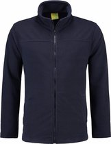 Navy fleece vest met rits voor volwassenen XL