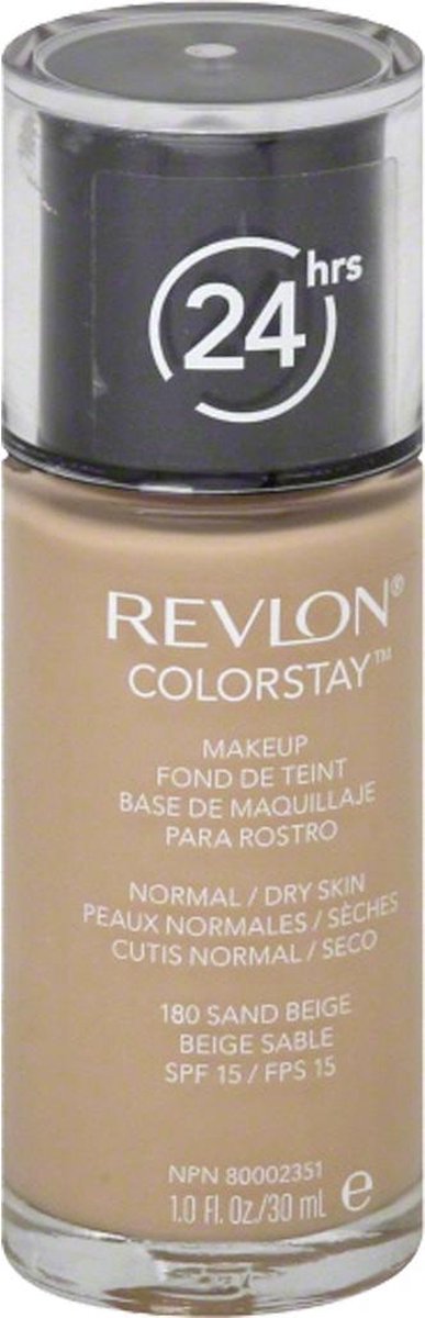 Revlon Colorstay Makeup Foundation #180 Sand Beige SPF15 30 ml or 1 fl oz