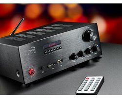 Dynavox VT-80 compacte stereo versterker A+B schakeling, USB, SD & bluetooth 160 Watt