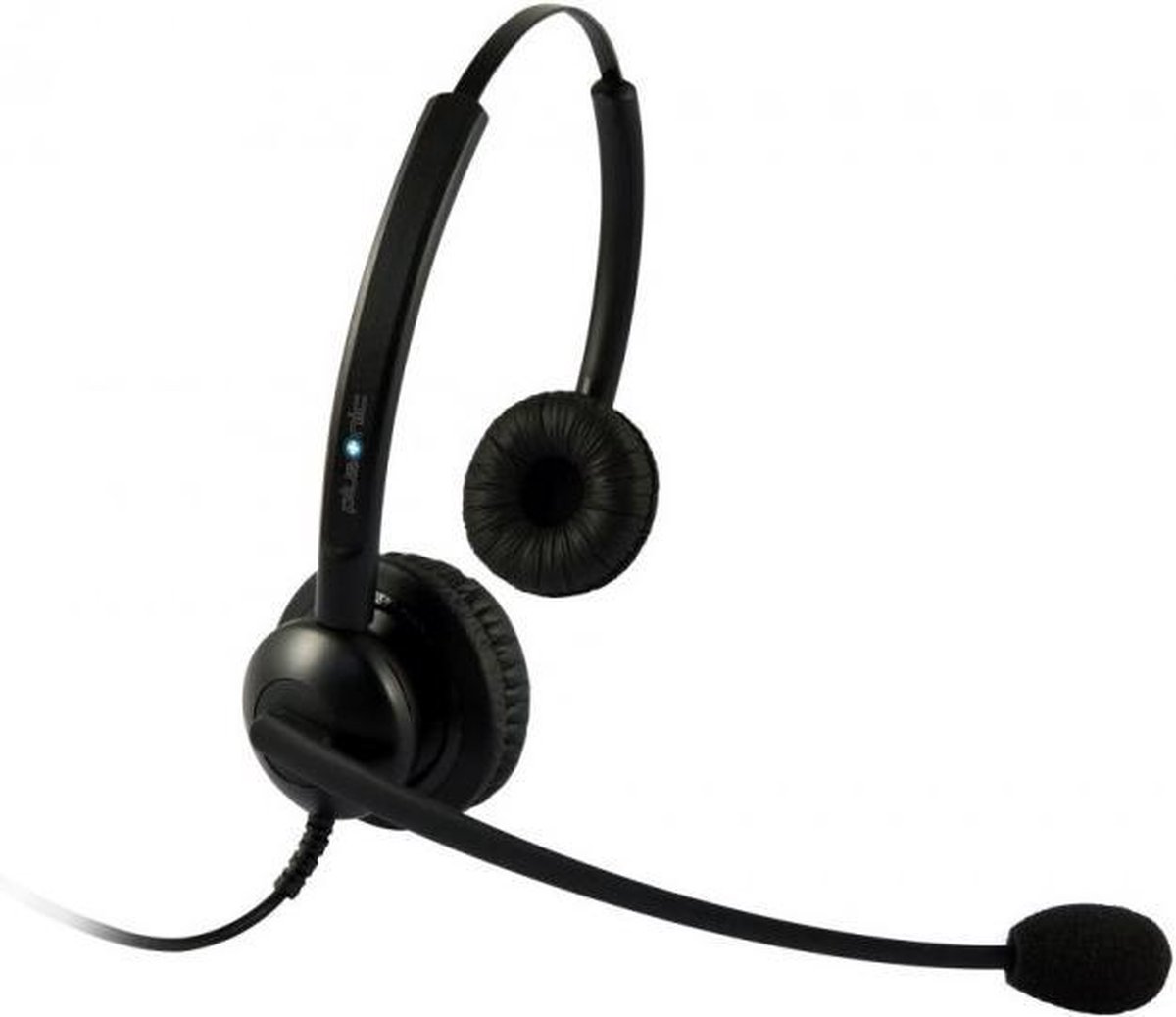 plusonic 5512-5.2P On Ear headset Telefoon Kabel Stereo Zwart