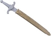 Ridder speelgoed accessoires - Ridder zwaard goud met zilveren schede 60 cm