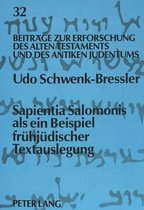 Sapientia Salomonis ALS Ein Beispiel Fruehjuedischer Textauslegung