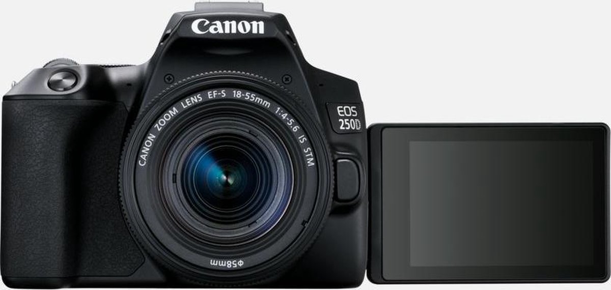 Blaze Acquiesce Vertrouwen op Canon EOS 250D + EF-S 18-55mm IS STM - Zwart | bol.com