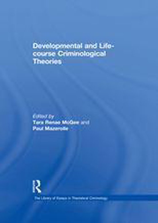 The Library of Essays in Theoretical Criminology - Developme ... - cover