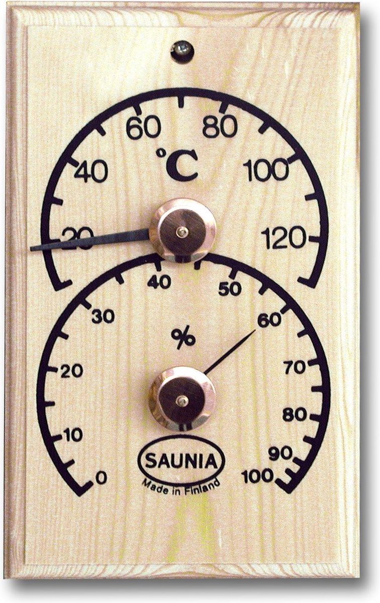 Saunia - Houten Sauna - thermometer - hygrometer - saunia