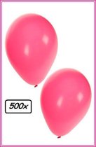 Ballonnen helium 500x pink