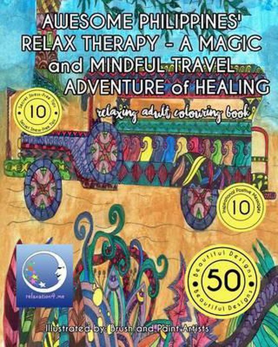 Relaxing Adult Coloring Book - cover