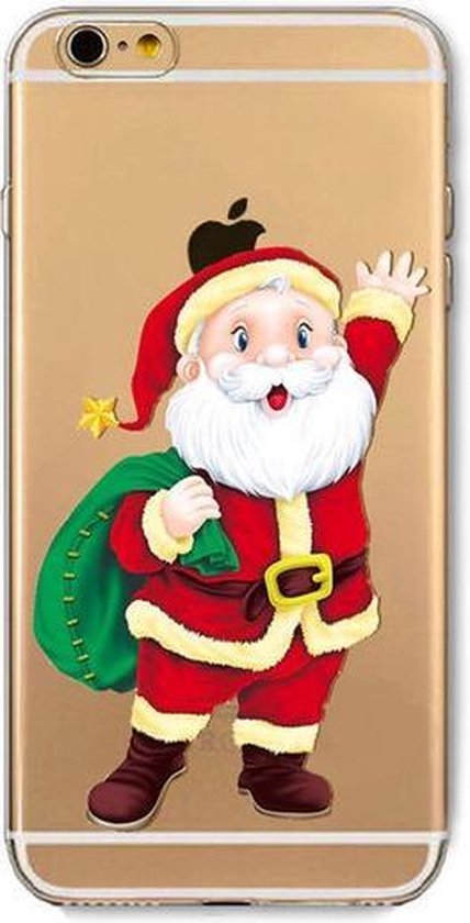 Kerst hoesje iPhone 6 Plus 6s Christmas case silicone TPU Kerstman cover | bol.com