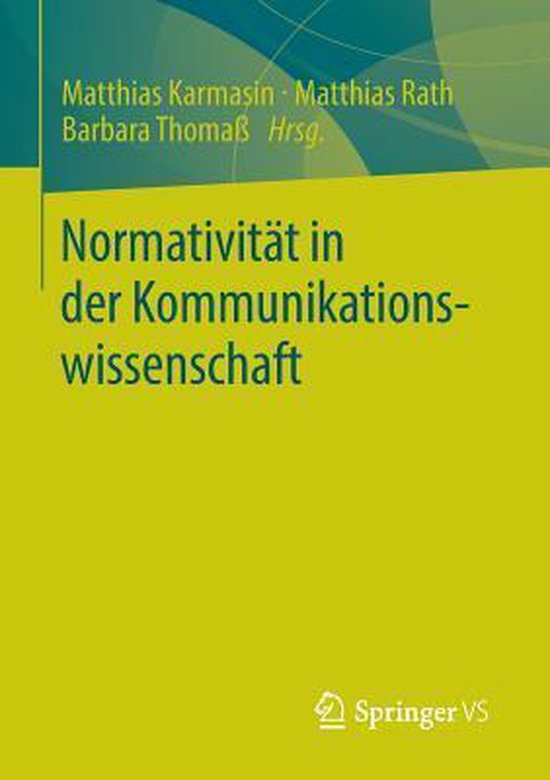 Normativität in der Kommunikationswissenschaft - cover