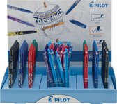 Pilot gelroller Frixion Ball 60 stuks + Frixion Ball Clicker 60 stuks, display