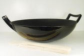 Bol.com Relance Wadjan Wok-Set - Wokpan - Gietijzer - 36 cm - Zwart aanbieding