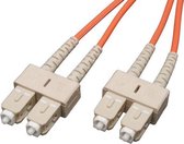 Tripp Lite N306-07M Glasvezel kabel 7 m OFNR 2x SC Orange,Beige