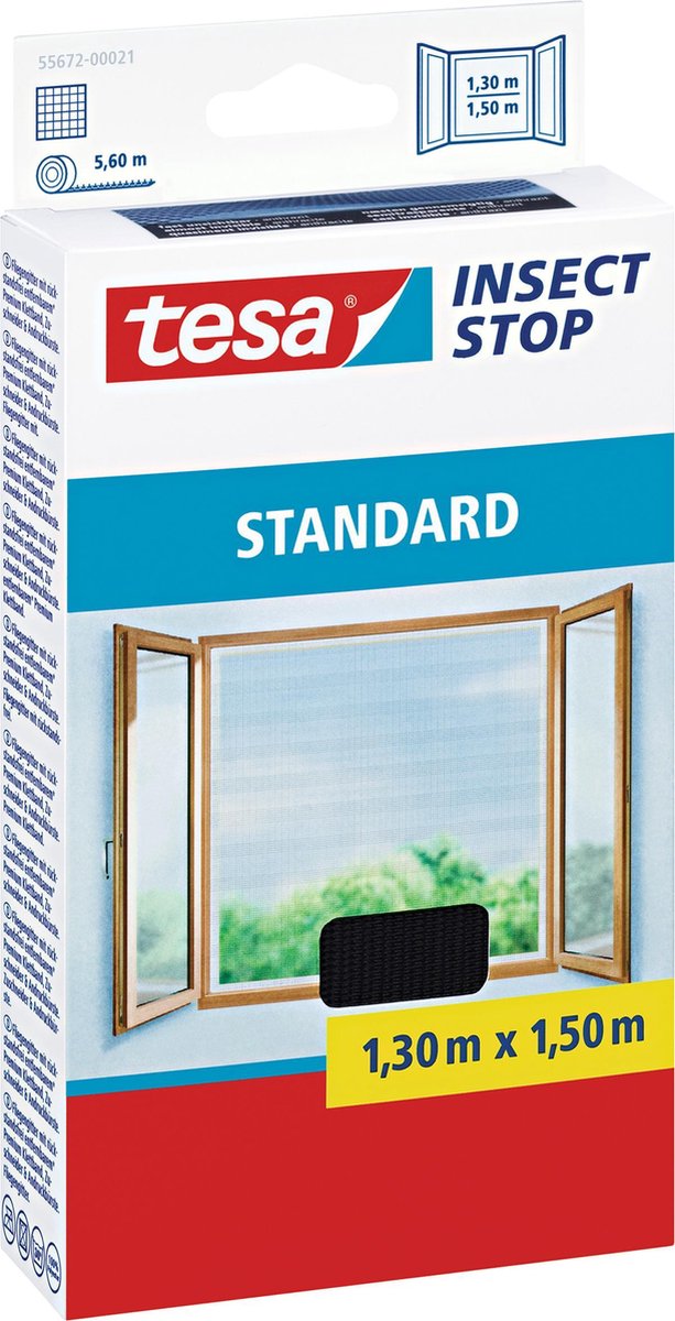 Tesa Raamhor - 130x150 cm - Antraciet