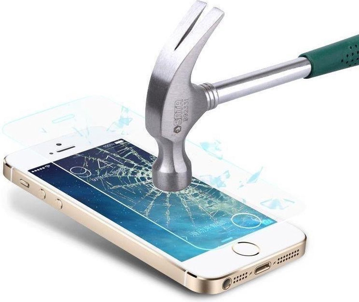 Tempered Glass / Glazen screenprotector 2.5D 9H vooe Apple iPhone 4