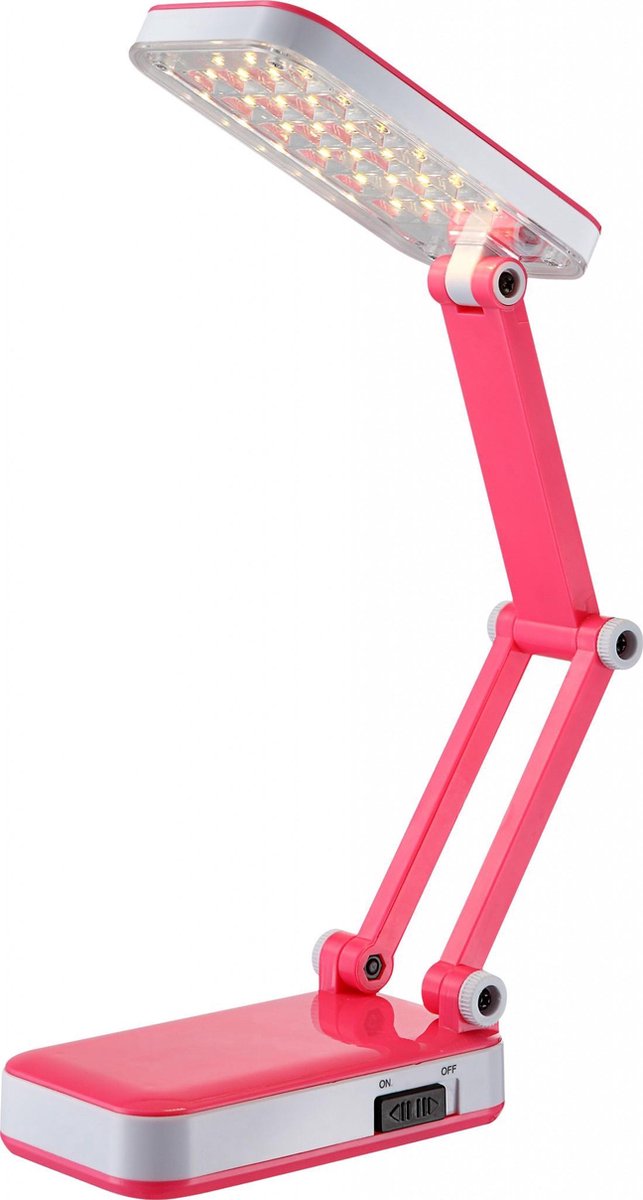 Tafellamp Globo Clap LED - Kunststof roze/wit