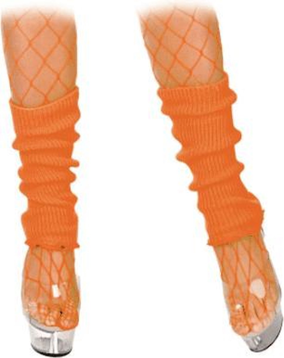 Beenwarmers 80-jaren in neon oranje
