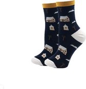 Sokken Dames Maat 36-40 print huis