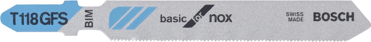 Bosch - Decoupeerzaagblad T 118 GFS Basic for Inox - 3 stuks