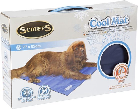 Scruffs Cooling Mat - Koelmat Met Zelf-koelende Gel Voor Honden En Katten   Zelfactiverend Door Het Lichaamsgewicht Van Je Hond   Blauw Of Grijs   S   M   L   Xl   Kleur  Grijs  Maat  Medium
