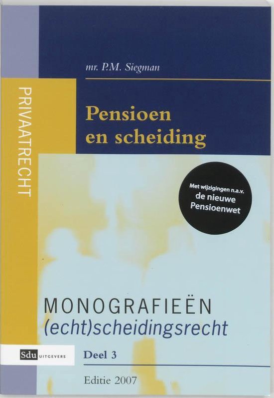 Pensioen En Scheiding - cover