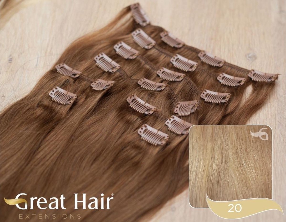 Great Hair Full Head Clip In - 40cm - straight - #20
