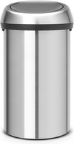 Brabantia Touch Bin Prullenbak - 60 liter - Matt Steel Fingerprint Proof