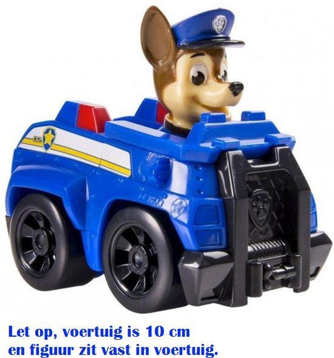Paw Patrol Rescue Racers - Véhicule de Police Chase - 10 cm