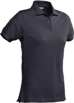 Santino Ricardo Dames Polo-shirt korte mouwen - XL - Bedrukking - Antraciet