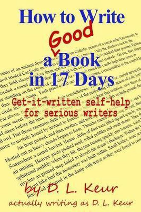 How to Write a Good Book in 17 Days - cover