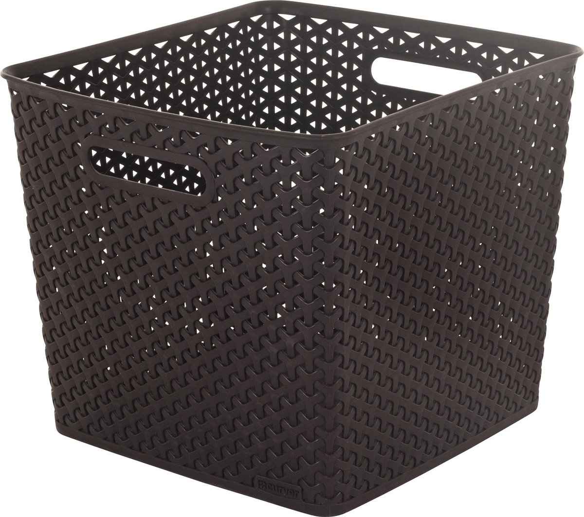 Curver My Style Nestbaar Opbergmand XL - Vierkant - Donker Bruin