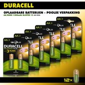 Duracell AA oplaadbare batterijen - Poolse verpakking - 1300 mAh - 12 stuks