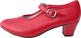 Spaanse Flamenco schoenen rood - maat 37 (binnenmaat 23,5 cm)