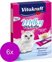 Vitakraft Milky Melodie Pure - Kattensnack - 6 x Melk 70 g