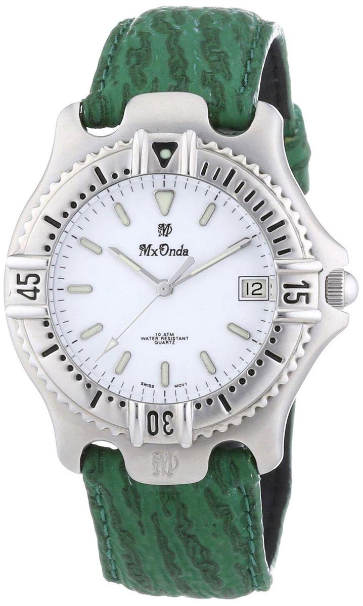 Mx Onda 32-6200-15 Horloge - Leer - Groen - Ø 38 mm