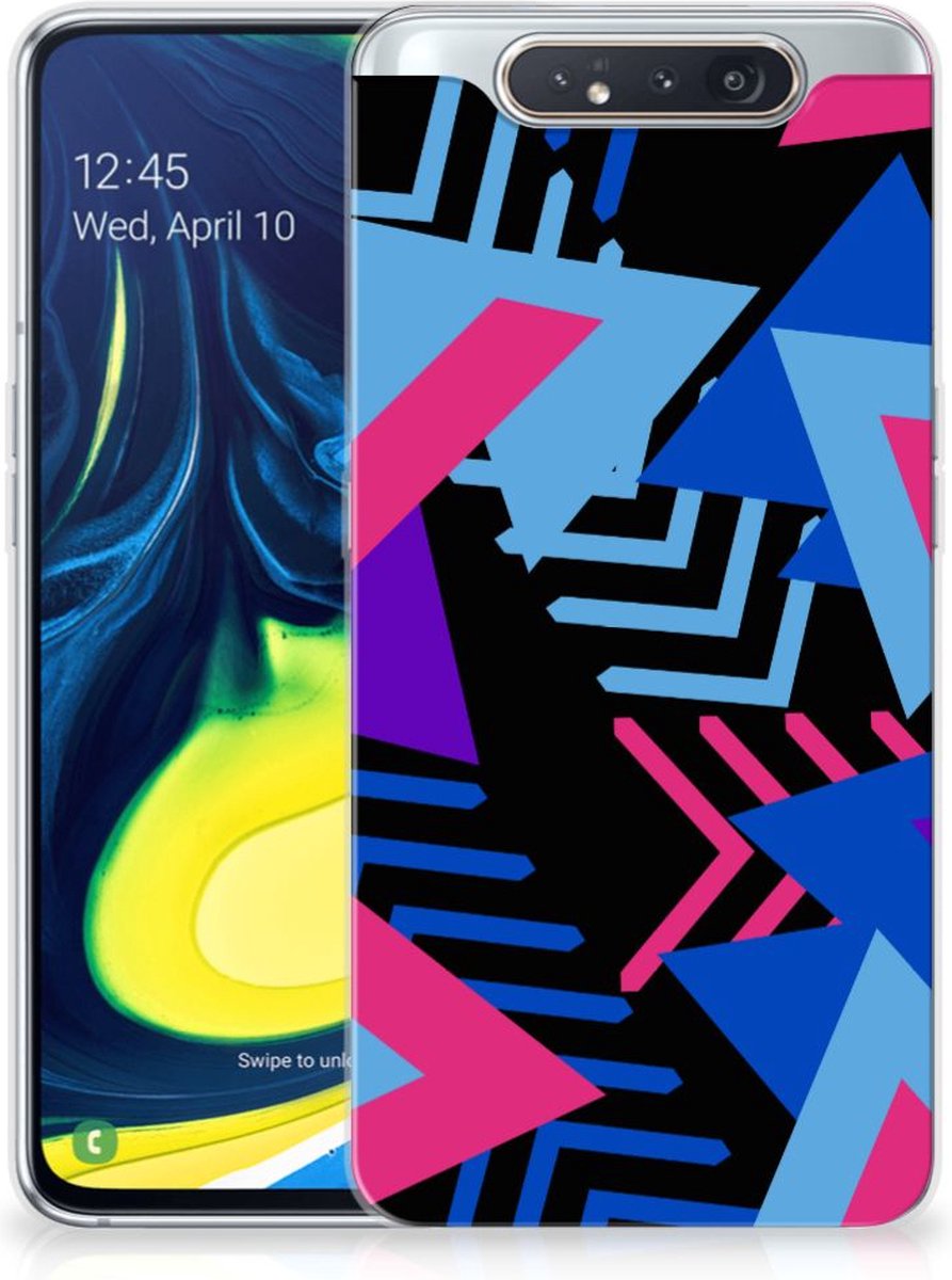 Samsung Galaxy A80 TPU Hoesje Funky Triangle