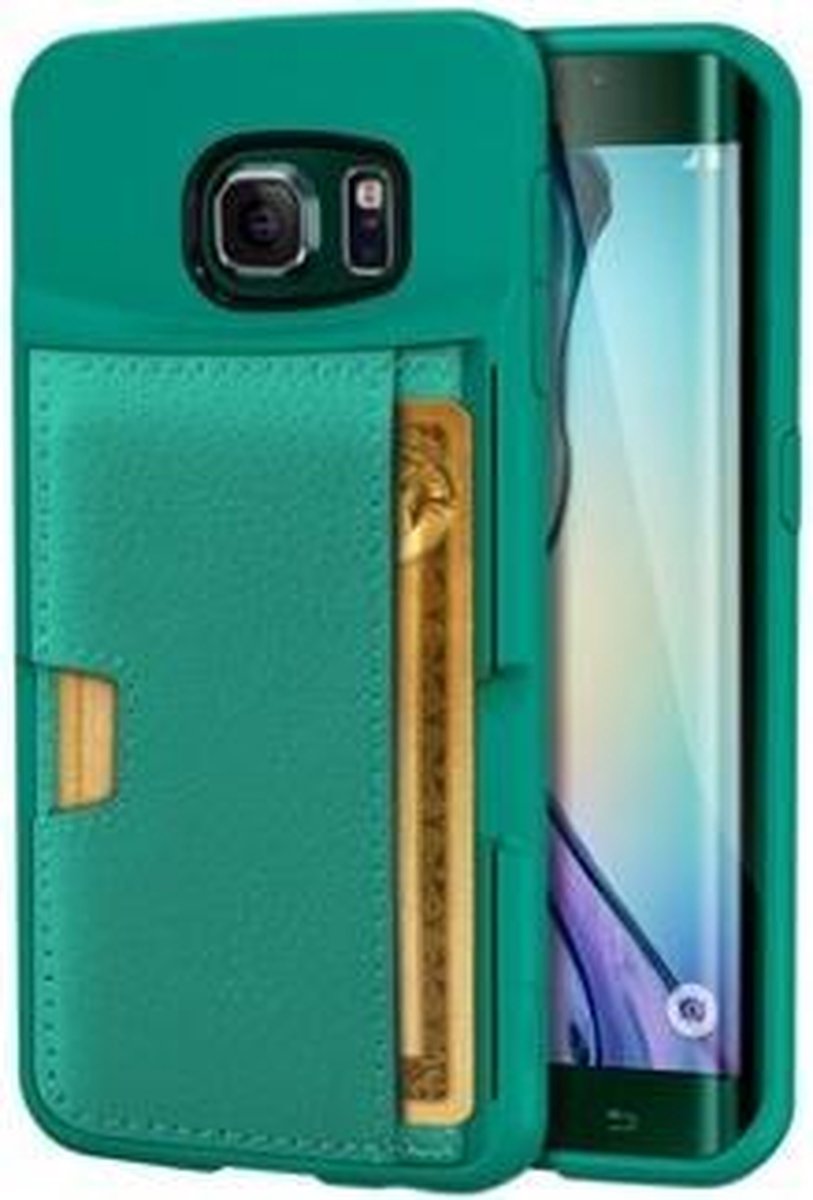 CM4 Q Card Case hoesje voor Galaxy S6 Edge Groen