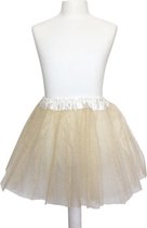 Ballet Rokje goud glitter verkleedkleding Prinsessen bij jurk - lengte 35 cm -