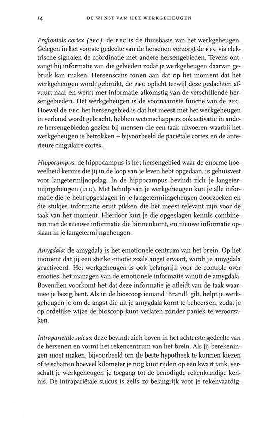 De winst van het werkgeheugen