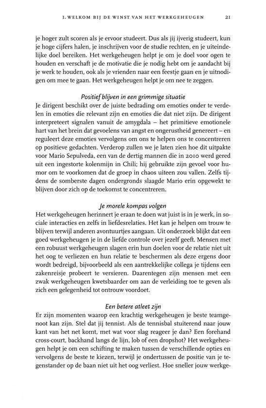De winst van het werkgeheugen