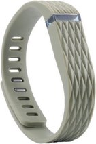 Matrix Line - TPU armband voor Fitbit Flex - Kleur - Grijs, Maat - L