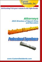 Job Hunting? Get Your Resume in the Right Hands - Attorneys 2015 Directory of Search Firms and Recruiters