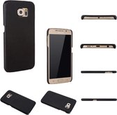 Samsung Galaxy S6  Jacketcase - Echte hoogwaardige leder Barchello hoesje Zwart leer