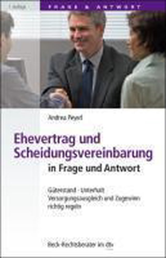Foto: Ehevertrag und scheidungsvereinbarung in frage und antwort
