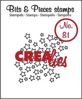 Crealies stempel Bits&Pieces no. 81 open stars 34x36 milimeter / CLBP81