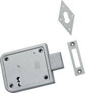 Nemef 91/11 - Opleg deurslot - Voor buiten - en binnendeuren - Doornmaat 70mm - Met sluitplaat -Met 2 sleutels - In zichtverpakking met stap-voor-stap montagehandleiding en bevestigingsmateri