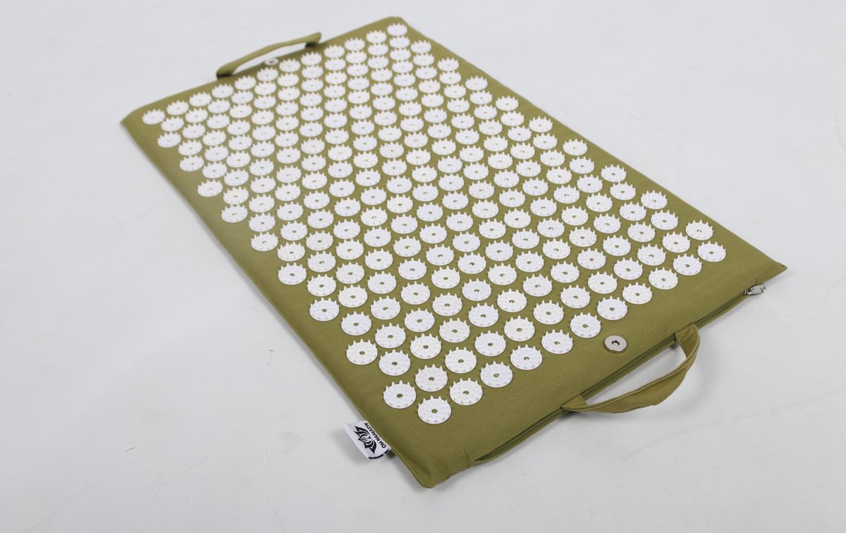 Goedkoopste Om Namaste Spijkermat of Acupressuurmat - Groen - Acupressure mat - Olijfgroen