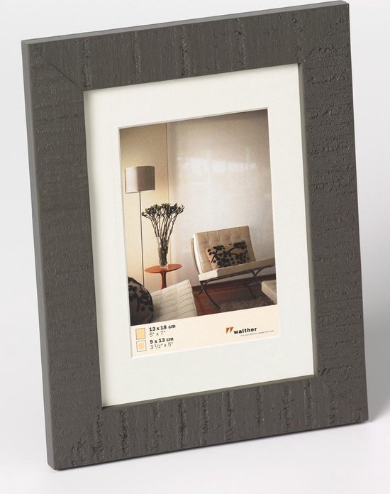 Walther Home - Cadre photo - Format photo 30x45 cm - Gris