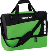 Erima Club 5 (Small) Sporttas Met Bodemvak - Zwart / Green | Maat: S