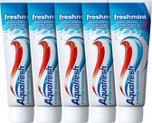 Aquafresh Freshmint - 5x 75 ml - Tandpasta - Voordeelverpakking