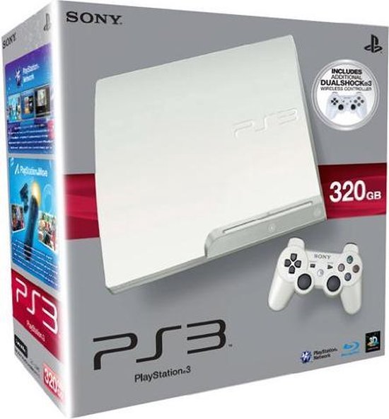 Sony Playstation 3 Slim 320 GB + Extra Dualshock Controller Wit - Limited  Edition | bol.com